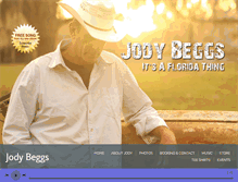 Tablet Screenshot of jodybeggsmusic.com